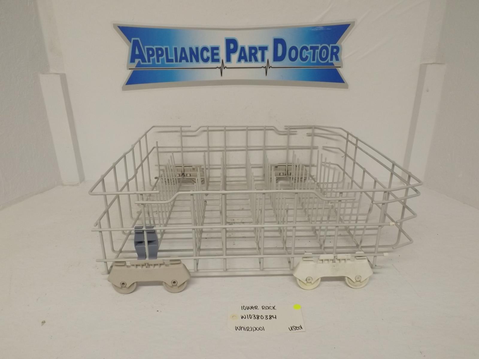 Whirlpool Dishwasher W10380384 Lower Rack Used Whirlpool Dishwasher W10380384 Lower Rack Used